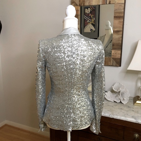 DRYKORN for beautiful people Sequined Fitted Luxury Tailored Jacket - Picture 3 of 16